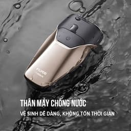Thumbnail Máy Cạo Râu Mini Flyco 2 Lưỡi Kép Thân Máy Kháng Nước Sạc Nhanh 1 Giờ FS888VN Hàng Chính Hãng 4