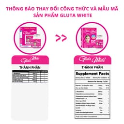 Thumbnail Viên Uống Giúp Chống Nắng Trắng Da Mờ Nám HB GLUTA WHITE + 3