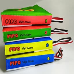 Thumbnail Sách vải PiPoVietnam kích thích thị giác - Song ngữ Anh Việt - Bài gì số mấy 4