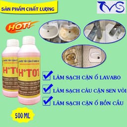 Thumbnail Tẩy Trắng Men Sứ TVS Tẩy Bồn Cầu, Bồn Rửa Mặt, Inox, Sen Vòi, Lavabo, Gạch Men 500ml 1