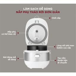 Thumbnail Nồi cơm điện tử Cuckoo 1.08L CR-0690F nhiều chế độ nấu,- Bảo hành 2 năm 3
