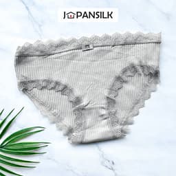 Thumbnail Quần lót cotton sợi tre kháng khuẩn cao cấp JAPAN SILK, viền ren sexy đáng yêu QL003 1