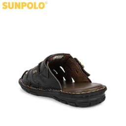 Thumbnail Dép Nam Bít Mũi Da Bò SUNPOLO ABI011 Có Big size 44 45 2
