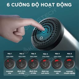 Thumbnail Máy Massage Cầm Tay 6 Cấp Độ KINGTECH KH-320 - Mát Xa Toàn Thân Giúp Thư Giãn, Giảm Đau Cổ Vai Lưng  - Quà Tặng Nam Nữ 3