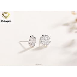 Thumbnail Bông tai bạc Ý 925 Huệ Ngân - Cỏ bốn lá may mắn RYE140726 2