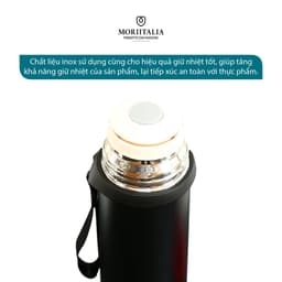 Thumbnail Bình giữ nhiệt Basic La Fonte 180695, Dung tích 500ml, Thép không gỉ SUS304, Nắp làm cốc - MORIITALIA 180701 2