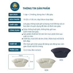 Thumbnail Lót giày bảo vệ gót sau dày 6mm giảm size giày, chất liệu cao cấp giúp êm chân - buybox - BBPK230 3