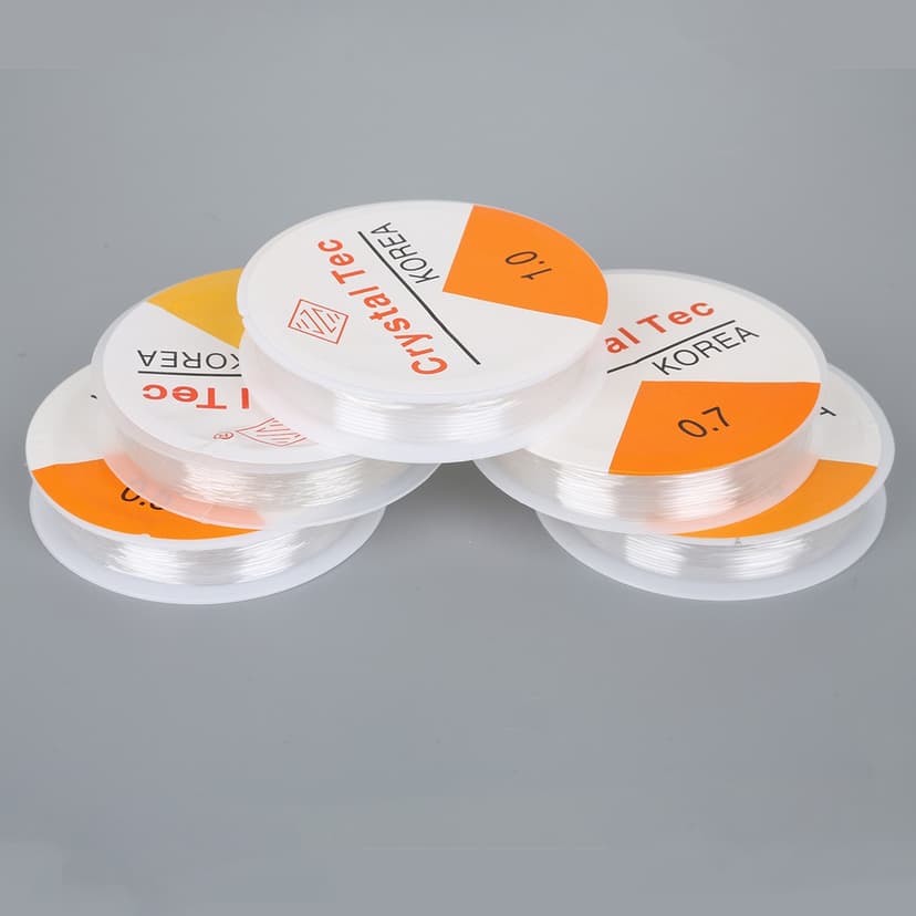 Ảnh Beadia mùa hè 1 Cuộn Dây Cước Co Giãn Đường Kính 0.5mm Dài 5M-15M Làm Trang Sức Thủ Công 3