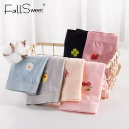 Thumbnail Fallsweet 40-100kg Quần Lót cotton Lưng Cao size Lớn Dành Cho Nữ / size m-xxxl 4