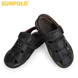 Thumbnail Sandal Bít Mũi Nam Da Bò Cao Cấp SUNPOLO SDA020 Có Big size 44 45 4