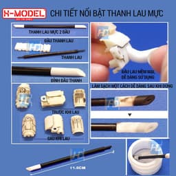 Thumbnail Thanh lau mực cho mô hình XMODEL không để lại vết xước khi lau, nhỏ gọn, cất trữ tiện 3