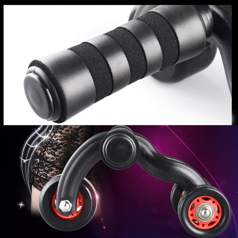 Ảnh Con Lăn 4 Bánh Tập Cơ Bụng Chính Hãng Amalife – Dụng Cụ Tập Cơ Bụng 4 Bánh – Tập Thể Hình, Tập Gym, Tập Cơ Bụng 6 Múi 4