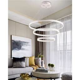 Thumbnail Đèn thả MONSKY IRENE 3 vòng 3 chế độ màu ánh sáng có điều khiển từ xa tiện dụng 2
