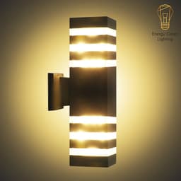 Thumbnail Đèn tường Atimol 2 Đầu Đui Energy Green Lighting E27 3358/2 Decor Vintage trụ cổng cột nhà chiếu sáng  3 Vạch Kẻ Mỗi Đầu 2