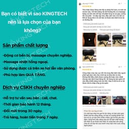 Thumbnail Gối Massage Nhiệt Hồng Ngoại KINGTECH KP-315 - 4 Bóng Xoay - Chuyên Sâu Cổ Vai Gáy, Thắt Lưng - Chính Hãng 2