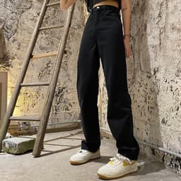 Thumbnail PALAZZO Quần Jeans Nữ Dài Lưng Cao Ống Rộng Thời Trang Hàn 3