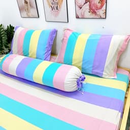 Thumbnail Set Ga Gối 4 Món Cao Cấp 1m2/1m6/1m8 Ga Gối Kèm Vỏ Gối Ôm 2