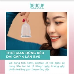 Thumbnail Cốc nguyệt san BeUcup siêu mềm hàng cao cấp dung tích 40ml cho phụ nữ sau sinh đạt chuẩn 4