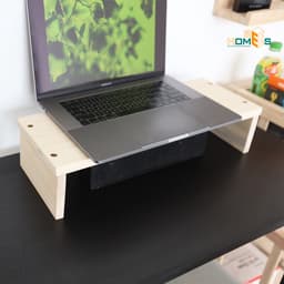 Thumbnail Kệ để bàn máy tính gỗ thông chữ U Behomes 1