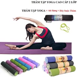 Thumbnail Thảm Tập Yoga TPE 6mm 2 Lớp Đại Nam Sport Hàng Loại 1+ Tặng Kèm Túi Và Dây Buộc 2