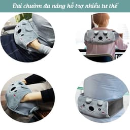 Thumbnail Bộ đai túi chườm nóng lạnh đa năng Laboon chất liệu nhựa PVC 1000ml đai vải chườm bụng vai gáy thắt lưng 3