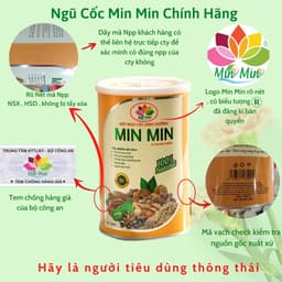 Thumbnail 2 Hộp Ngũ Cốc  Min Min Bổ Sung Dinh Dưỡng Cho Gia Đình - ngũ cốc lợi sữa, ngũ cốc bầu 2