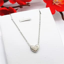 Thumbnail Dây chuyền bạc 925 mặt tim phồng xinh xắn trẻ trung Dế Bạc – D4302 2
