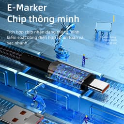 Thumbnail Cáp sạc nhanh Essager 66W 6A USB to Type-C cho Huawei OPPO VIVO 4