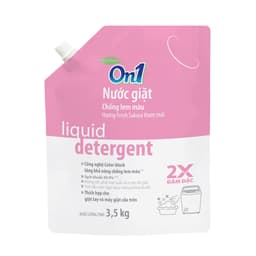 Thumbnail Nước giặt xả On1 chống lem màu hương Fresh Sakura 3.5Kg N6403 sạch khuẩn, khử mùi, kết hợp giặt xả 2 trong 1 3