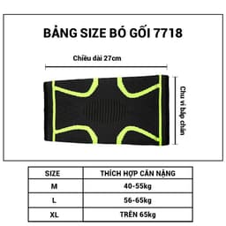 Thumbnail Băng gối thể thao bóng đá, bóng chuyền co giãn đàn hồi cao cấp YASU YS7718 (1 chiếc) 2