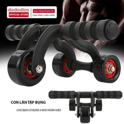 Thumbnail Dododios Con Lăn Tập Cơ Bụng 6 Múi Có 4 Bánh Chắc Khỏe Tập Gym Thể Dục Tại Nhà + Tặng Miếng Thảm - Sản Phẩm Chính Hãng 4