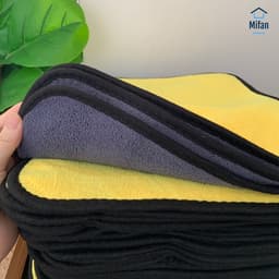 Thumbnail Khăn Lau Xe Hơi Ô Tô Microfiber Cao Cấp Mifan - Mật độ 600 gsm  - Siêu Thấm, Không rụng lông, Không phai màu 3
