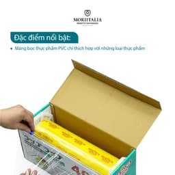 Thumbnail Màng bọc thực phẩm PVC Las Palms, Kích thước 30cm x 300m, Ngăn ngừa vi khuẩn, Deo và bám dính hơn 4