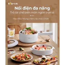 Thumbnail Nồi nấu đa năng 1.6L Bear DRG-P16M2 - Hàng Chính Hãng 2