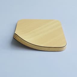 Thumbnail Đế Lót Ly Bằng Gỗ Uốn Cong, Khay Gỗ Decor, Chịu Nhiệt Độ Cao - PlyConcept Joy Wooden Coasters 4