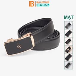 Thumbnail Thắt lưng nam da bò 3 lớp L104 màu đen khoá tự động nhiều mặt lựa chọn Bụi leather bảo hành 12 tháng 1