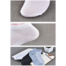 Thumbnail Vớ cổ thấp thoáng khí cao cấp mang giày lười/giày mọi dành cho nam và nữ 4