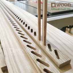 Thumbnail 1 Cặp Rãnh Cửa Chớp Dwood Gỗ Ash Làm Cửa Chớp, Cửa Lá Sách 1