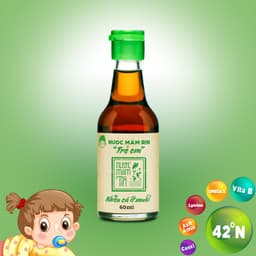 Thumbnail Nước mắm tĩn trẻ em cho bé ăn dặm độ đạm 42N 60ML/chai nhiều cá ít muối kích thích vị giác 4
