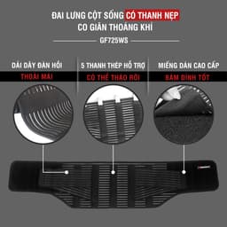 Thumbnail Đai lưng cột sống thoáng khí, có thanh nẹp GoodFit GF725WS 2