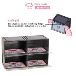 Thumbnail Hộp Đựng Giày Nhựa Cứng Cửa Ngang Có Nam Châm PIG POX Sneaker Box V1 - Loại cao cấp bền bỉ 3