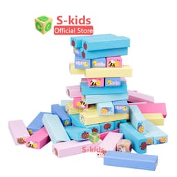Thumbnail Đồ Chơi Rút Gỗ loại lớn 51 và 54 thanh S-Kids, Bộ xếp khối domino cho bé. 3