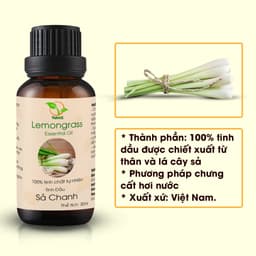 Thumbnail Tinh dầu Sả Chanh nguyên chất TAMAS, Tinh dầu thơm phòng, treo xe ôtô dùng cho đèn xông, máy khuếch tán tinh dầu. 3