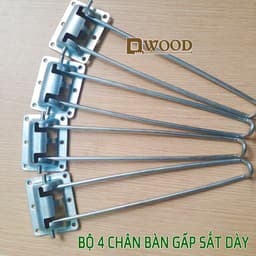Thumbnail Bộ 4 chân bàn xếp Dwood chân bàn gấp sắt dày, chịu lực tốt 4