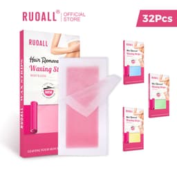 Thumbnail Bộ 24 miếng sáp dán tẩy lông RUOALL hai mặt tự nhiên cỡ lớn 9x18 150g chất lượng cao 2