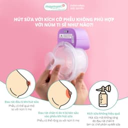 Thumbnail Trợ Phễu Maymom Size 13-15-17-19-21mm, Đệm Giảm Hạ Size Phễu Hút Sữa, Cup Vắt Sữa, Chất Liệu Silicone Êm Ái và An Toàn 3