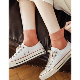 Thumbnail Tất trơn cổ lỡ MINION CLOTHING nhiều màu co giãn, phong cách Retro Unisex Vintage S2902 4