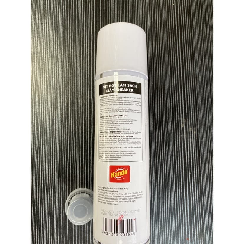Ảnh Xịt bọt làm sạch giày sneaker Hando 300ml cao cấp 4