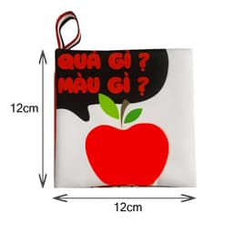 Thumbnail Sách vải PiPoVietnam kích thích thị giác - Song ngữ Anh Việt - Quả gì màu gì 3