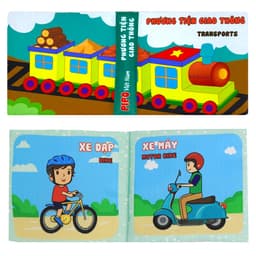 Thumbnail Sách vải sơ sinh PiPoVietnam chủ đề Phương tiện giao thông an toàn cho bé 4